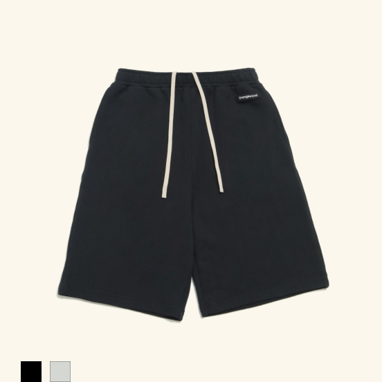 Embroidered Sweat Half Pants