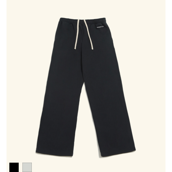 Embroidered Sweat Full-Length Pants
